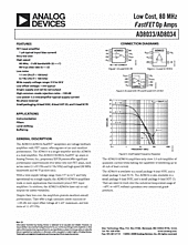 DataSheet AD8034 pdf